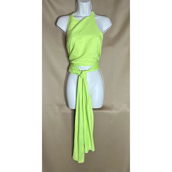 Esteban Cortazar Green Tie Around Top XS - Picture 6 of 14
